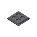 3/8” Thick Natural Rubber Mini Super W Waffle Pad